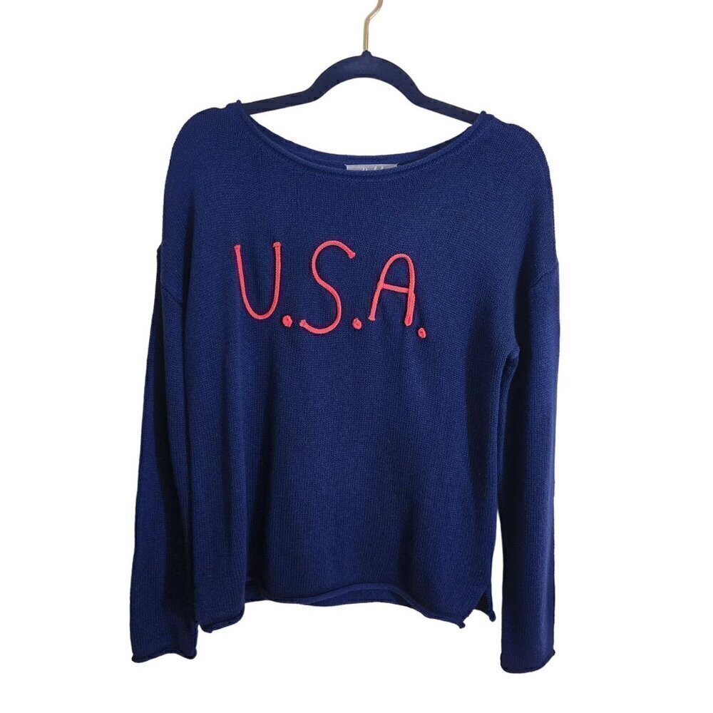 Marled Reunited Clothing Patriotic USA Lightweight Sweater Size M